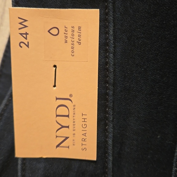NYDJ Women's Marilyn Straight Jeans Dark Wash Size 24W NWT - Picture 9 of 12